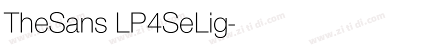 TheSans LP4SeLig字体转换